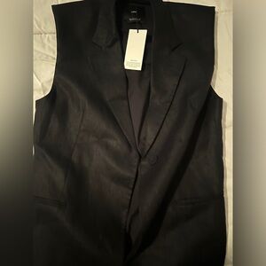 Mango Linen Vest NWT